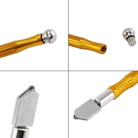 Yakamoz 2 Pack 3-15mm Tungsten Carbide Glass Cutter Metal Handle Cutting Tools Purple, Ceramic, Tile, Microcrystal, Marble, Granite and Blue Gold Stone