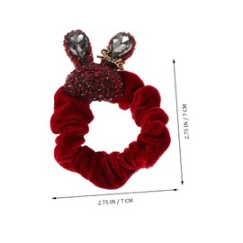 BESPORTBLE Bling Rabbit Hair Tie Holder for Women High Elasticity Scrunchy with Rhinestones Cute Hair Accessories for Stylish Hairstyles for Everyday Wear and Special Occasions