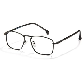 Cyxus 8752 Black Rim Glasses, Blue Light Reduction, UV Protection, Metal Frame, Stylish, Unisex, Black