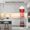 Neutral Silicone Sealant Water Resistance Clear Glass Glue for Kitchen