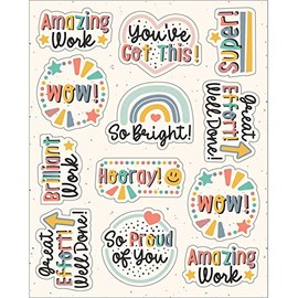 Carson Dellosa Grow Together 72-Piece Motivational Stickers for Kids Pack, Inspirational Classroom Stickers for School Supplies, Reward Stickers, Incentive Chart, and Classroom Prizes