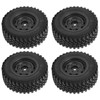 4pcs Professional Plastic Rubber Tire RC Accessory Upgrade Parts Fit