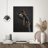 LPFNSF Modern Canvas Picture Gold Black Lips Canvas Picture Female