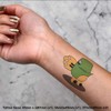 4 x 'Gushy Dragon' Temporary Tattoos - Water Resistant, Skin-Safe,