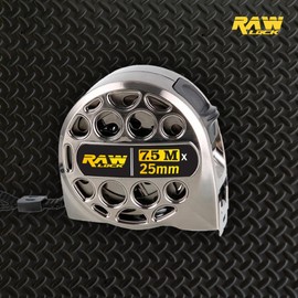Water and weather proof hollow nikel plated tape measure - UK Brand [RAW LOCK] (Silver Tape, 7.5m)