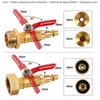 2pcs Brass Winterize Blowout Adapter 3/4 Internal and External Thread