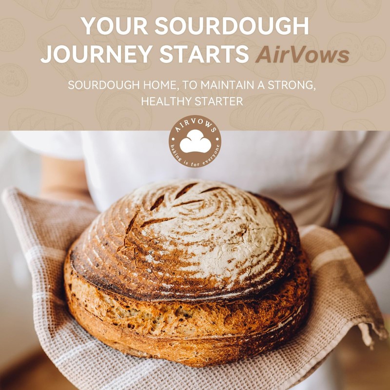 Sourdough Home with Window, Sourdough Starter Home with 41-122°F Accurate