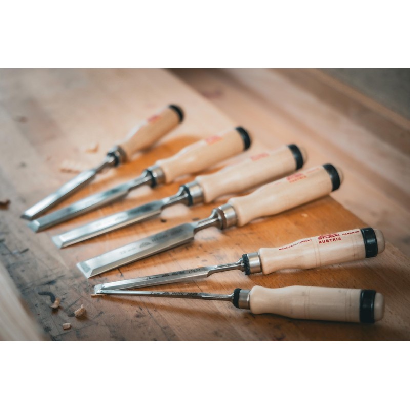 Stubai 353013 "Swedish Type" Special Wood Chisel with Wooden Handle,