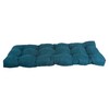 Blazing Needles Microsuede Tufted Bench Cushion, 46" x 19", Teal