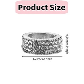 YiXjiuBP 6 PCS Metal Round Hair Clips Round Bangs Clasps and Traceless Hair Rings for Women Fashion Ornaments