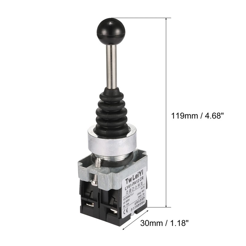 uxcell Joystick Switch Controllers 2 Position 2NO Latching Type AC