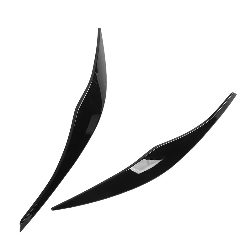 2PCs Front Headlight Eyebrow Cover Car Exterior Trim Replacement for