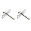 HJGarden 2pcs Automatic Spring Latch Door Bolt Lift Adjustment Fixed