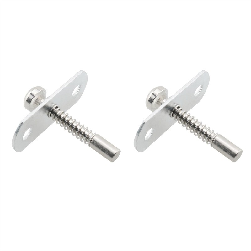 HJGarden 2pcs Automatic Spring Latch Door Bolt Lift Adjustment Fixed