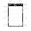 2025-2026 Wall Calendar Spiral-bound Twin-Wire Binding - 18 Months Planner