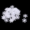 50 Pieces Snowflake Christmas Patches Padded Felt Applique Accessories DIY