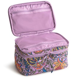 Vera Bradley Women's Premium Cotton Brush Up Cosmetic Case, Marrakesh, One Size