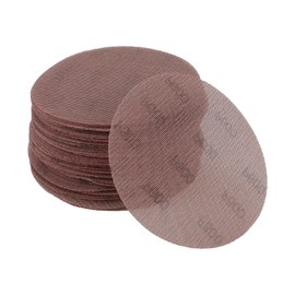 HEROFFIX 50 Pcs 6 Inch Abranet Sanding Mesh Anti-Clog Hook Loop Dust Free Net Sandpaper 600 Grit Brown Aluminum Oxide