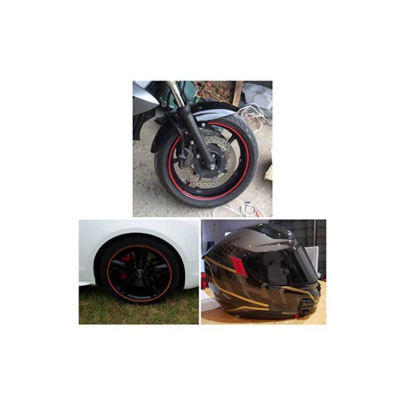 cyclingcolors Wheel rim sticker, 1.5 mm, tape, 10 m, car,