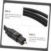 jojofuny 2pcs Optical Audio Cable Male to Male for Home