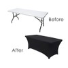 banquetbay Spandex Fitted Stretch Table Cover for 6ft Folding Table,