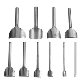 Leather Half Round Cutter Punch, Steel Leather End Punch, DIY Craft Handwork Leather Corner Cutter Hole Punch Tools Sets, 5-50mm