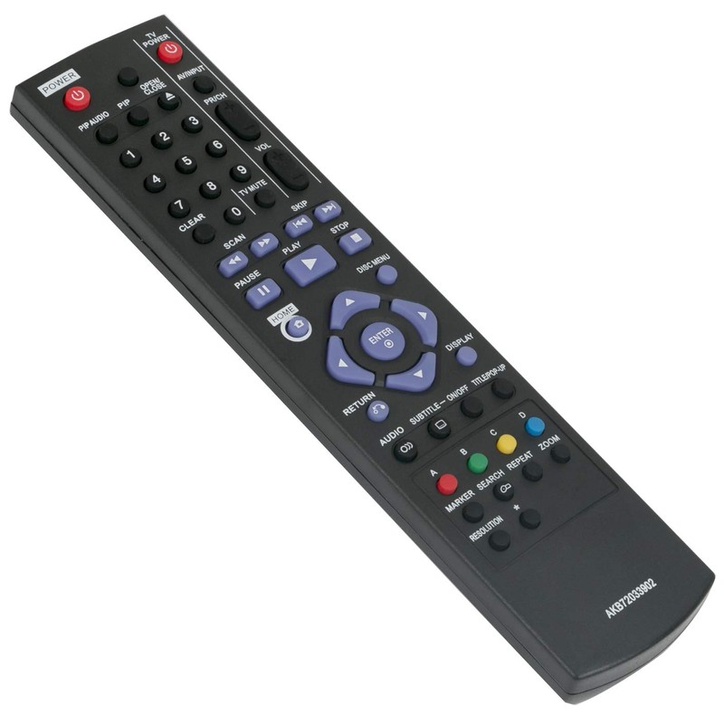ALLIMITY AKB72033902 Sub AKB72033901 Remote Control Replaces LG Blue Ray