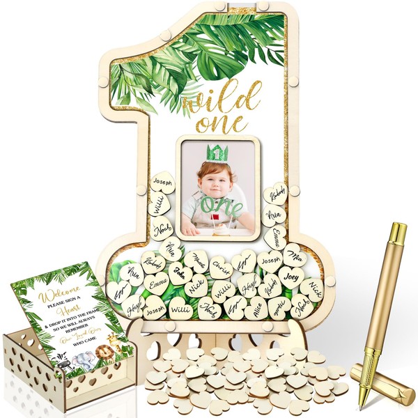 Wenqik 33 Pcs 1st Birthday Guest Book Alternatives 1st Decorations