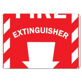 OSHA Decal - Fire Extinguisher with Arrow | Decal | Protect Your Business, Work Site, Warehouse & Shop Area | Made in The USA