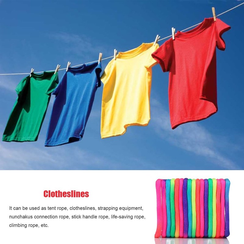 VGEBY Rainbow Paracord, Seven Core Rainbow Line Parachute Rope Camping