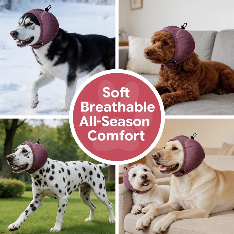 Dotoner Dog Ear Muffs No Shake Anxiety Relief for Thunder