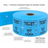 1000 Tacticai Raffle Tickets, Blue (1 of 8 Colors), Double