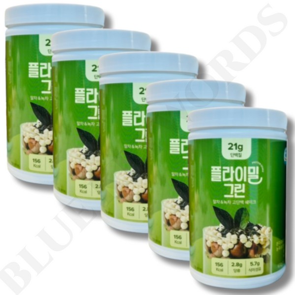 Fly Meal Large Capacity Protein Shake Green Tea Flavor 630g x 5 cans, 10 weeks worth / 플라이밀 대용량 단백질 쉐이크 그린 녹차맛 630g x 5통 10주분