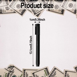 Kioiner 5 Pcs Money Checker Pens, Counterfeit Bill Detector Pens, Fake Money Marker with Clip Cap for Dollars Pounds Euros Pesos and Other Paper Bill Currencies