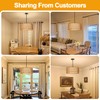 Farmhouse Chandeliers for Dining Room, Hand Woven 5-Light Rattan Pendant