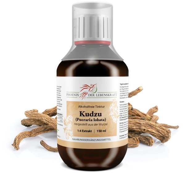 Kudzu Tincture (Alcohol-Free) - 150 ml, Pueraria lobata Drops, 1:4