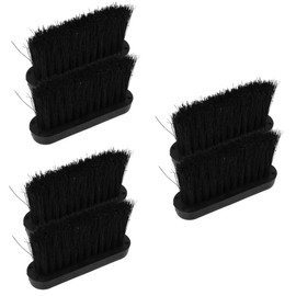Gatuida 3sets Fireplace Cleaning Brush Replacement Head and Lightweight Fireplace Brush Head for Dust and Ash Removal Suitable for Home and Outdoor Use 2pcs*3