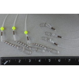 River Guide Supply - Parachoques para trotar flashers y Dodgers (3 unidades), Transparente, 30,48cm