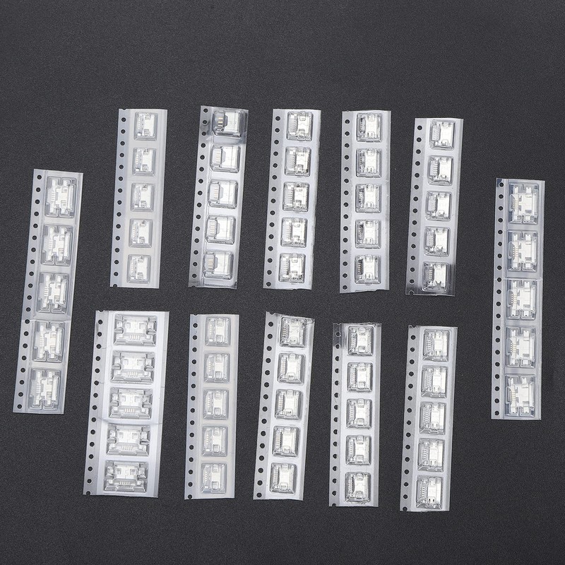 Shanrya Micro USB Connector, 60pcs Micro USB USB Mini for