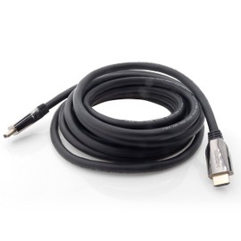 1aTTack.de 1 x 5.0 m 10K Premium Ultra High Speed HDMI Cable with Ethernet up to 48 Gbit/s for High End Applications - Tested according to HDMI 2.1 Test Specification - Black - Pack of 1