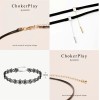 Gargantilla Choker Necklaces Color Lace, Accesorios Collar