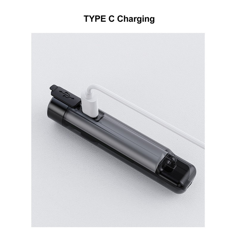 Keychain Flashlight Plastic 2 Lighting Mode Magnetic USB Rechargeable Portable