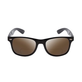 Calabria Melbourne Polarized BiFocal Reading Sunglasses 1.50 Black/Amber Brown Men Women Trendy Bi-Focal Sunnies Sun Readers