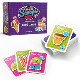 Stack The Scoops: Fun Family Ice Cream Game Perfect for Adults and Children Ages 6-12 (Standard Edition) - Fast and Cute Kid Card Games The Whole Family Will Love