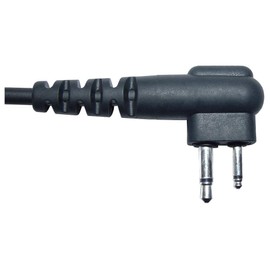 Klein Star 2 Pin Earpiece with in Line PTT Button and Mic 2 Way Radio Earpiece Headset Single Wire for Blackbox Plus Blackbox Bantam Motorola CP Series and Other 2 pin Radios