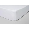 Fantasy Sateen White Fitted sheet 90x200cm