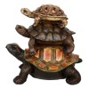 Nautical Marine Reptile 3 Stacked Acrobatic Turtles Tortoises Figurine Feng