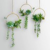 SWTHONY Artificial Succulent Wreath Set 3 Pieces Chin Color Geometric