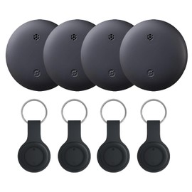 Air Tag, Airtag (Set of 4), Anti-lost Tag, Smart Tag, 2025 Newest MFI Certified Product, Find My Tag, Stable Guarantee, Global GPS Positioning & Super Strong Signal, Anti-Forget, GPS Tag, Smart Tracker, Wallet, Ultra Lightweight, Small GPS Transmitter, Tracking Tag (Compatible with Apple "Search"), IOS Only, Super Long-Lasting, For Children/Elderly/Pets Soft Silicone Cover with Keychain Battery included