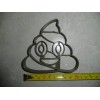 AJT POO SWIRL POOP PILE SMILING EMOJI CARTOON MESSAGE COOKIE
